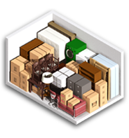 Diagram of 10x15 storage unit size