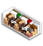 Diagram of 10x25 storage unit size