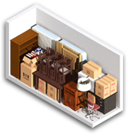 Diagram of 5x15 storage unit size