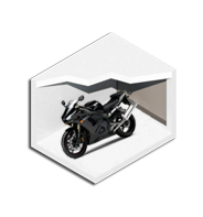 5' x 10' Motorcycle Enclosed Storage
