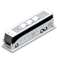 Diagram of RV parked at a outdoor storage unit size